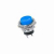 Выключатель-кнопка металл 250В 2А (2с) d16.2 синяя REXANT