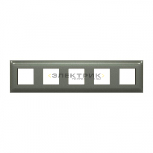 Рамка пятиместная универсальная серый жемчуг ARTLEBEDEV Avanti DKC