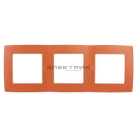 Рамка трехместная универсальная оранжевый Эра12 12-5003-22 ЭРА