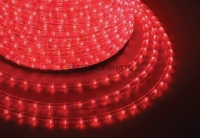 Дюралайт фиксинг круглый красный 13мм 2.4Вт/м 220В IP54 (уп.100м) Neon-Night