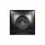 Розетка одноместная скрытая без заземления керамика 10А черная Венера Smartbuy