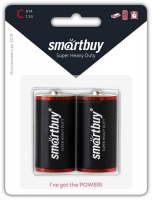 Батарейка солевая R14/2B (блистер 2шт, цена за 1шт) Smartbuy
