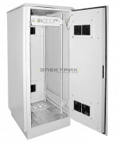ITK Шкаф уличный 19", 24U, 720x860мм, IP55 металл двери, серый IEK