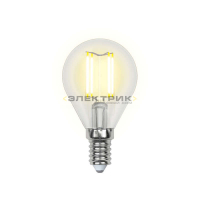 Лампа светодиодная филаментная FL CL G45 6Вт Е14 4000К 450Лм 45х70мм Uniel