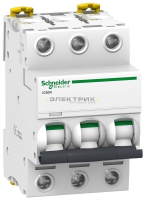 Выключатель автоматический iC60N 3P 6А 6кА хар-ка С Acti9 Schneider Electric