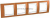 Рамка четырехместная горизонтальная оранжевый/белый UNICA Хамелеон Schneider Electric