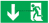 Наклейка "Указатель двери эвакуационного выхода (левосторонний)" на стену 100х200мм Navigator