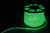 Дюралайт светодиодный двухжильный зеленый LED-R2W d13мм 36LED/м 1,44Вт/м 220В IP65 FERON