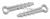 Дюбель-хомут для плоского кабеля 5-10мм белый (уп.100шт) ЭРА