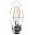 Лампа светодиодная филаментная FL CL С35 8Вт Е27 4500K 630Лм 35х96мм General