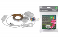 Комплект светодиодной ленты многоцветная 7.2Вт/м RGB 220В 30LED/м SMD5050 IP20 (1м) IRконтроллер TDM