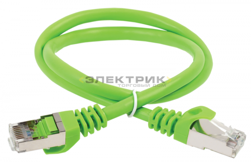 Коммутационный шнур (патч-корд) кат.5е FTP PVC 10м зеленый ITK