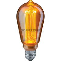 Лампа светодиодная филаментная золото FL CL ST64 4Вт Е27 1800К 200Лм 64х142мм Navigator