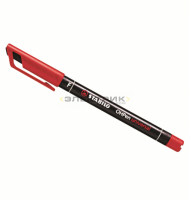 Ручка перманентная шариковая 1мм красная DKC