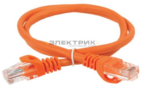 Коммутационный шнур (патч-корд) кат.5е UTP LSZH 5м оранжевый ITK
