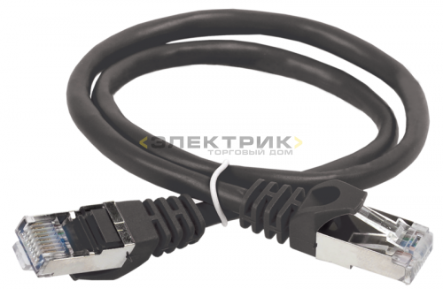 Коммутационный шнур (патч-корд) кат.5е FTP LSZH 5м черный ITK