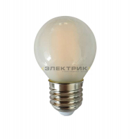 Лампа светодиодная филаментная PLED OMNI FL FR G45 8Вт Е27 4000К 720Лм 45х90мм JazzWay