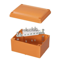 Коробка ответвительная FS 150х110х70мм 5р 450В 30А 16кв.мм с гладкими стенками и клеммниками IP56 пл