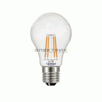 Лампа светодиодная филаментная диммируемая FL CL A60 13Вт Е27 2700К 920Лм 60х105мм GENERAL