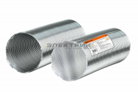 Воздуховод гофрированный алюминиевый Ø125мм в сжатом состоянии–0,6м в растянутом–3м TDM