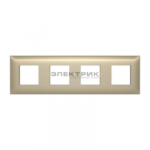 Рамка четырехместная универсальная золотистый жемчуг ARTLEBEDEV Avanti DKC
