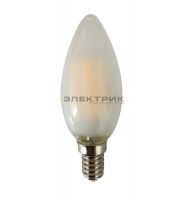 Лампа светодиодная филаментная PLED OMNI FL FR С35 6Вт Е14 3000К 540Лм 35х110мм JazzWay
