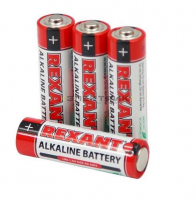 Алкалиновая батарейка AA/LR6 1.5В (уп.4шт) REXANT