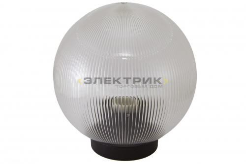 Светильник НТУ 02-100-303 шар прозрачный с огранкой 100Вт Е27 300х305мм IP44 TDM