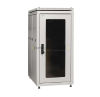 Шкаф сетевой LINEA N 19 дюймов 28U 600х1000мм стеклянная передняя дверь серый ITK