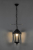 Светильник садово-парковый шестигранный на цепочке черный "Классика" PL6105 60Вт Е27 170х780мм IP44 