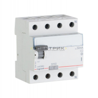 Выключатель дифференциального тока УЗО 4Р 40А 30мА тип AC TX3 Legrand