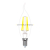 Лампа светодиодная филаментная с шаговым диммированием FL CL CW35 5Вт Е14 3000К 420Лм 35х128мм Uniel