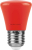 Лампа светодиодная колокольчик красная LB-372 FR С45 1Вт Е27 45х70мм FERON