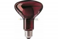Лампа накаливания инфракрасная зеркальная красная ИКЗК R127 250Вт Е27 130х195мм инд.гофр.упак TDM