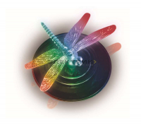 Садовый светильник на солнечной батарее Magic dragonfly RGB 120х75мм 600мАч Special Uniel