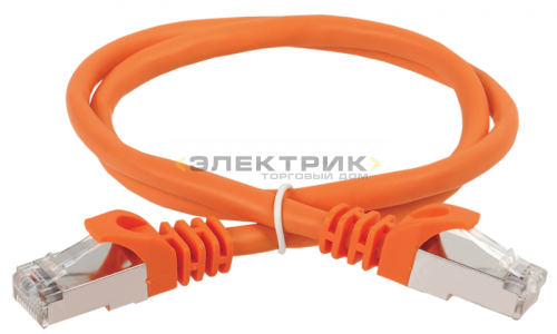 Коммутационный шнур (патч-корд) кат.5е FTP LSZH 10м оранжевый ITK