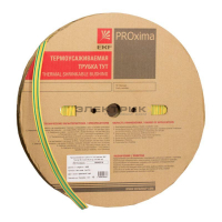 Трубка термоусадочная ТУТ 2/1 желто-зеленая (уп.200м) PROxima EKF