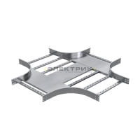 Ответвитель для лотка Х-образный 80х150мм R600 1.5мм нержавеющая сталь AISI 304 DKC