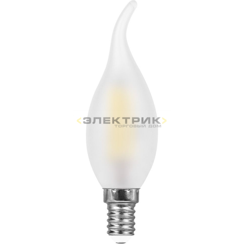 Лампа светодиодная филаментная LB-714 FL FR CW35 11Вт Е14 2700К 910Лм 35х121мм FERON