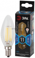 Лампа светодиодная филаментная F-LED FL CL С35 11Вт Е14 4000К 1430Лм 35х100мм ЭРА