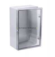Корпус пластиковый ЩМПп 600х400х200мм прозрачная дверь УХЛ1 IP65 IEK