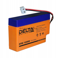 Аккумулятор 12В 0.8А.ч (96х25х62) свинцово-кислотный Delta 