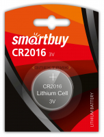 Литиевый элемент питания CR2016 Smartbuy