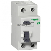 Выключатель дифференциального тока УЗО 2Р 25А 10мА тип AC Easy9 Schneider Electric
