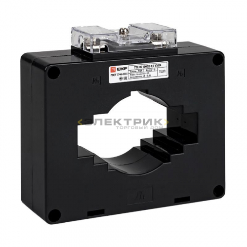 Трансформатор тока ТТЕ-85 800/5А 5ВА класс точности 0,5S PROxima EKF