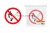 Знак "Запрещается пользоваться открытым огнём и курить" d=180мм (кратно 10шт) TDM