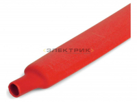 Трубка термоусадочная ТУТ-HF 20/10 красная (уп.50м) КВТ