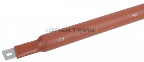 Термоусаживаемая трубка ТТШт 95/30 35кВ 2,5:1 красная (1м) IEK