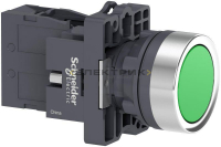 Кнопка с фиксацией зеленая 1НО Harmony Easy XA2 Schneider Electric