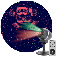 Проектор лазерный "Танцующий Санта" ENIOP-06 220В IP44 ЭРА